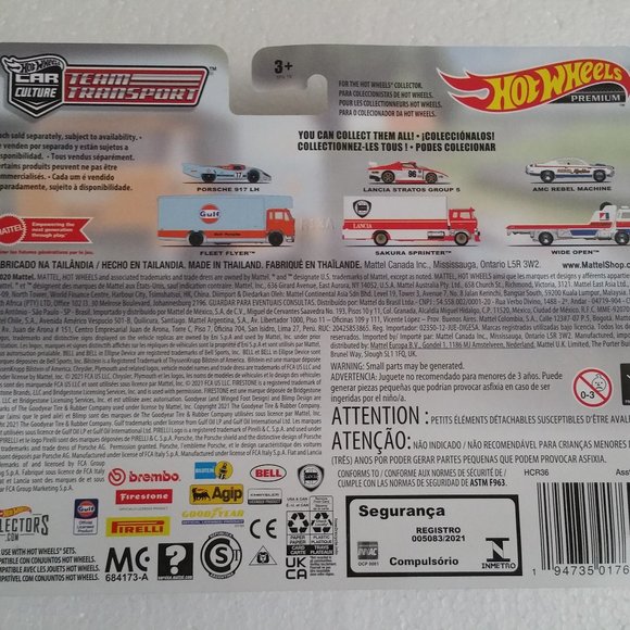 Hot Wheels Car Culture Team Transport Porsche 917 LH & Fleet Flyer Truck GULF - Picture 3 of 3